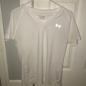 Plain white athletic tee
